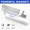 6 Pck Strong Rare Earth Neodymium Magnets, Heavy Duty Bar Magnets with Double-Sided Adhesive, Powerful Pull Force, perfect for Fridge, Garage, Kitchen, Science, Craft, Office, DIY 60x10x3mm